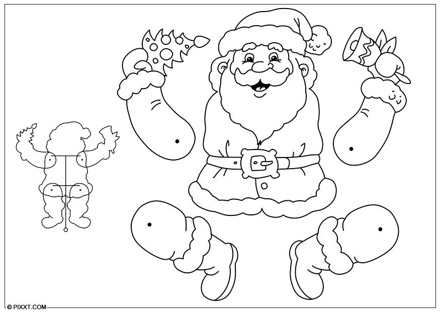 fantoche de papai noel Artesanato fantoche de papai noel