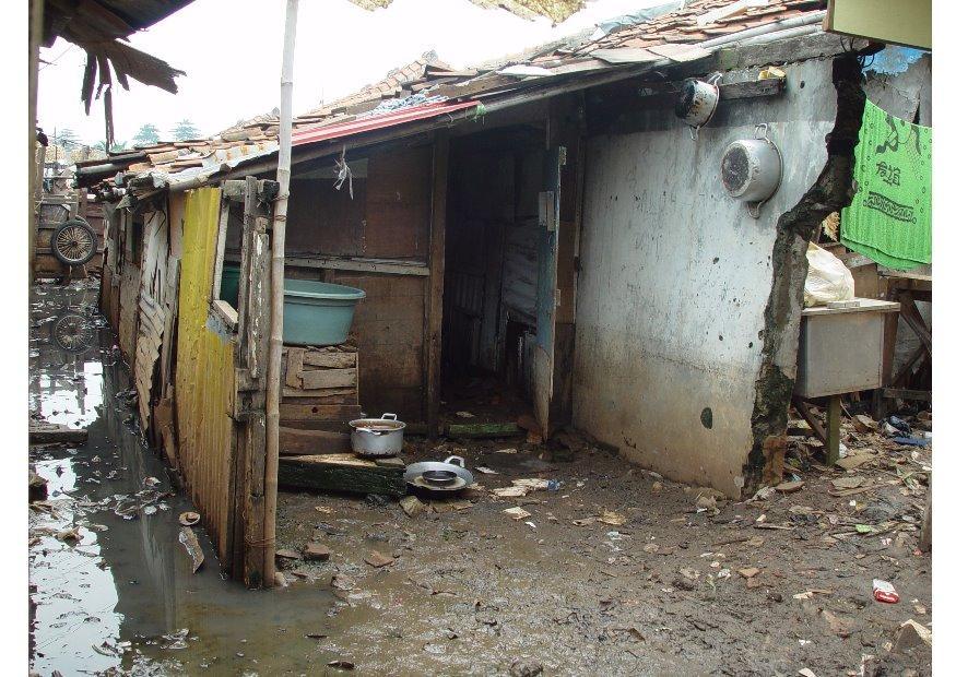 favela em jakarta Foto favela em jakarta