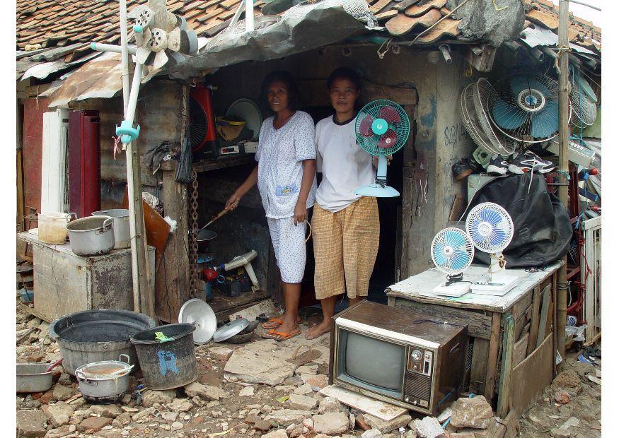 favela em jakarta Foto favela em jakarta