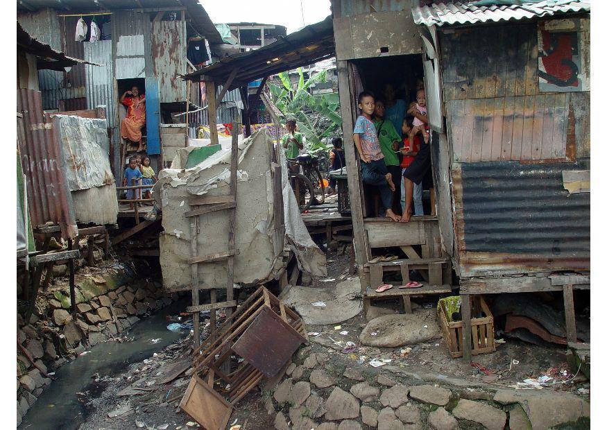 favela em jakarta Foto favela em jakarta