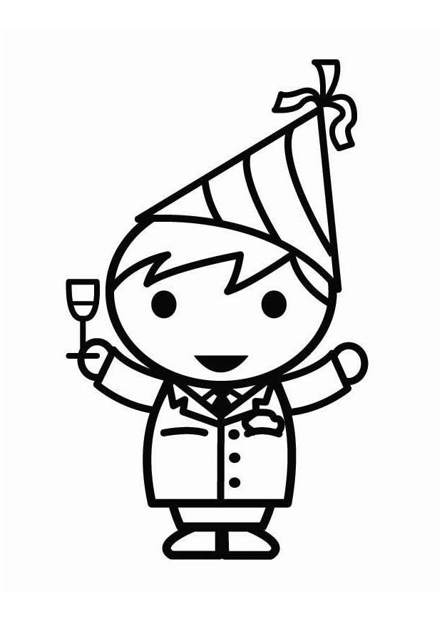 feliz ano novo Página para colorir feliz ano novo