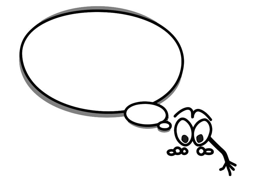 figurinha com balA£o de diA¡logo Página para colorir figurinha com balA£o de diA¡logo