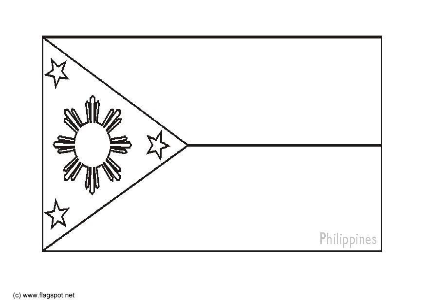 filipinas Página para colorir filipinas