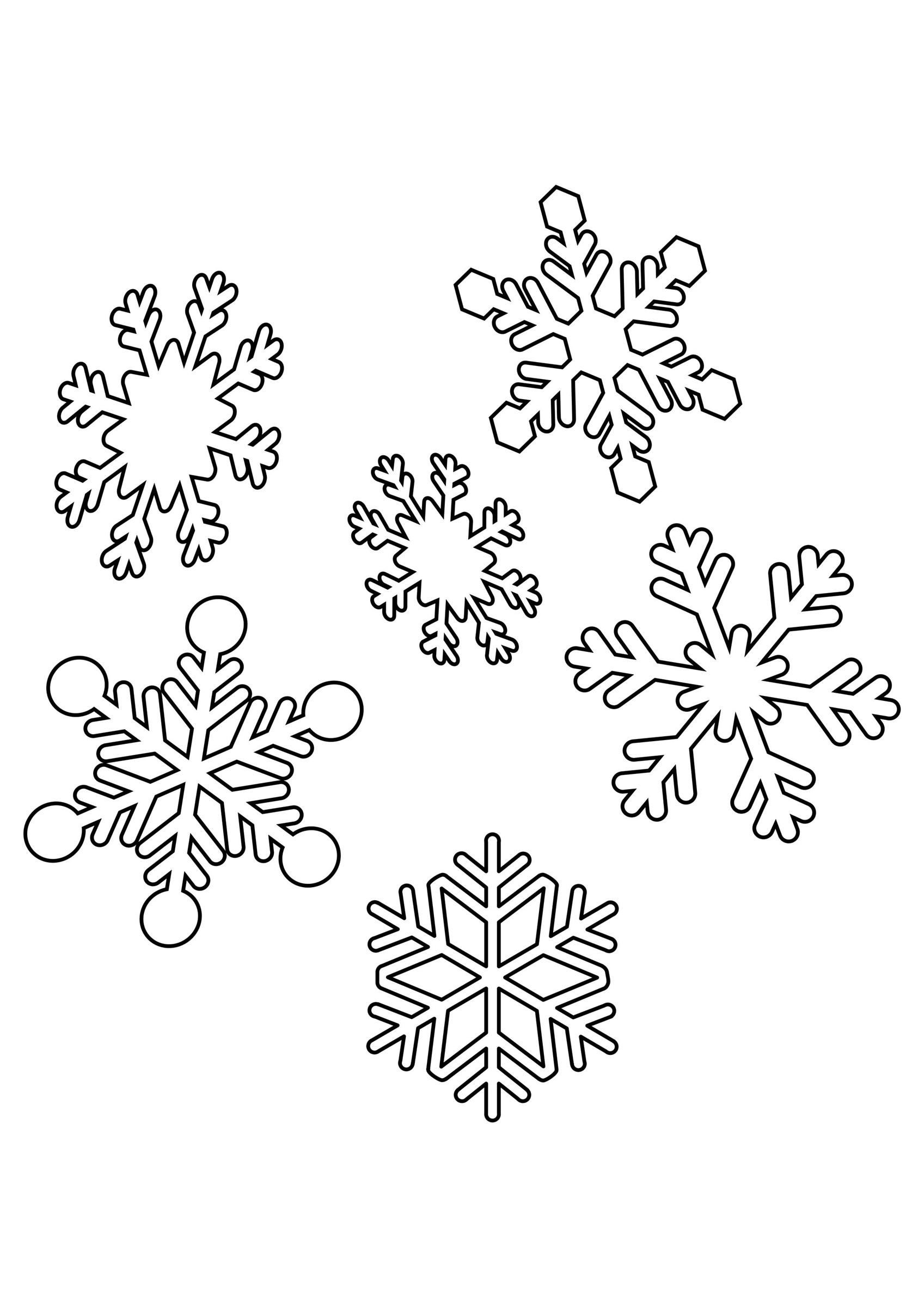 flocos de neve Página para colorir flocos de neve