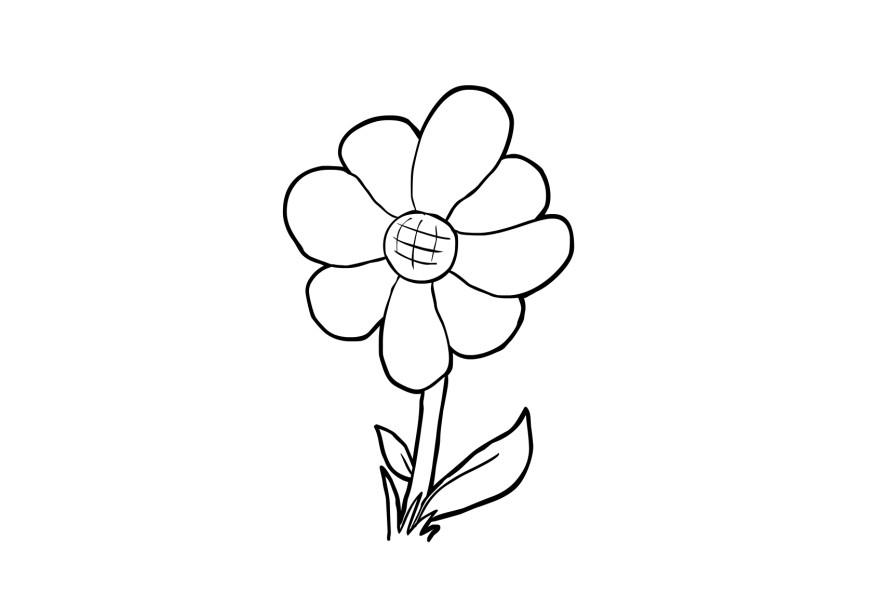 flor Página para colorir flor