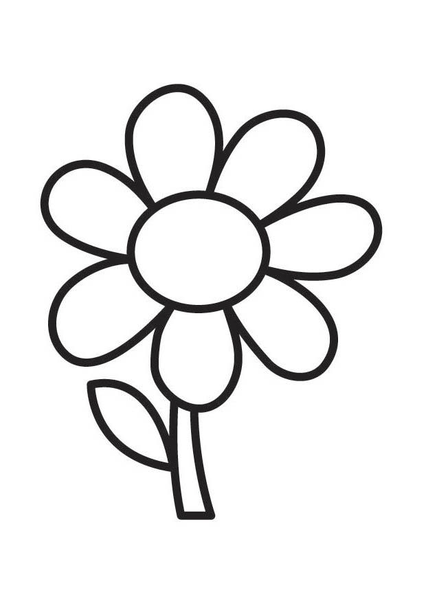 flor Página para colorir flor