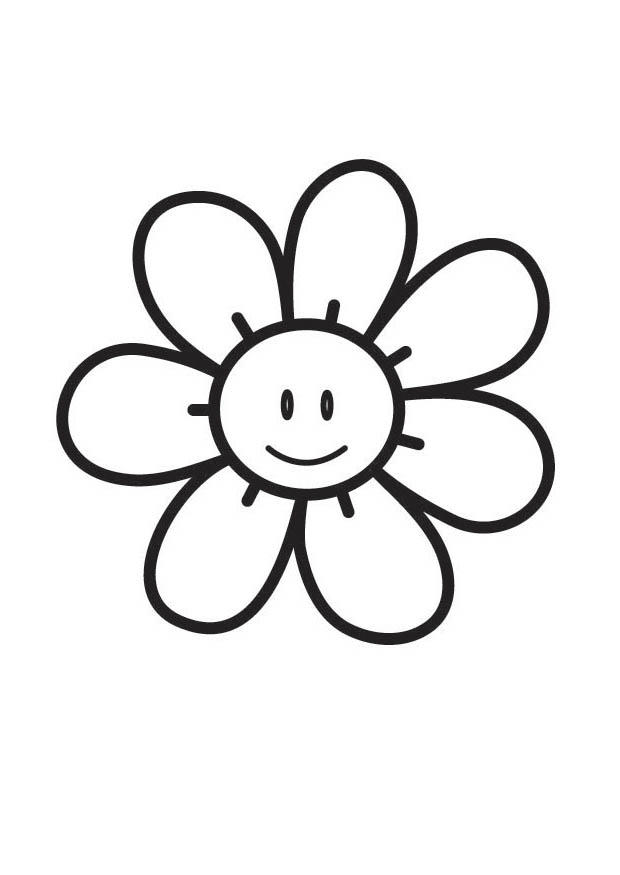 flor Página para colorir flor