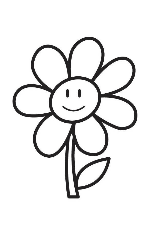 flor Página para colorir flor