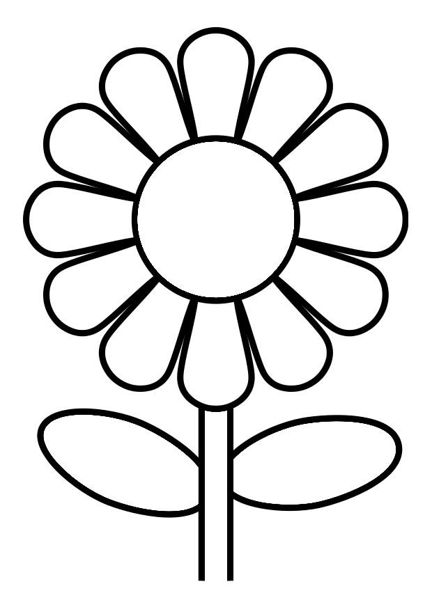 flor Página para colorir flor