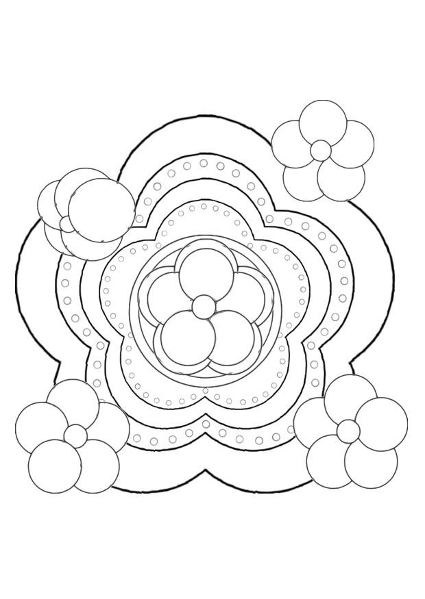 flor Página para colorir flor