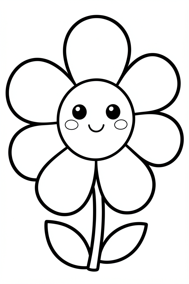 flor alegre Página para colorir flor alegre