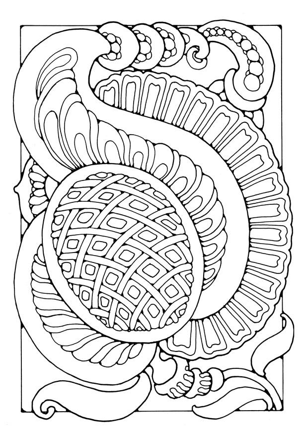 flor de fantasia Página para colorir flor de fantasia