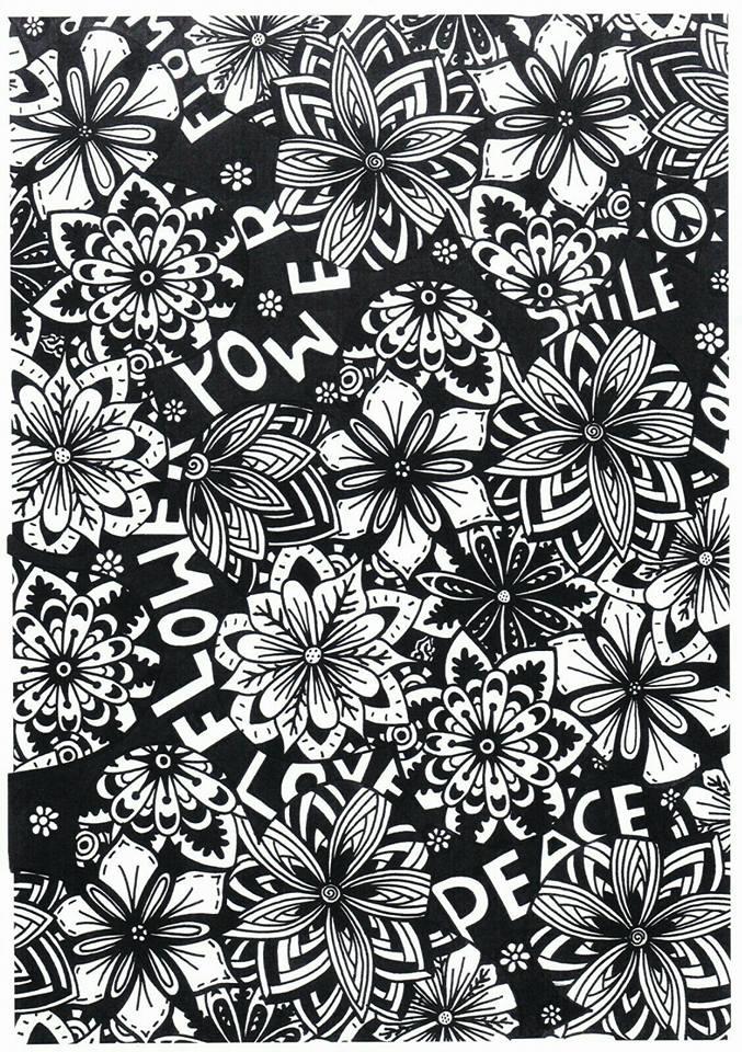 flores Página para colorir flores