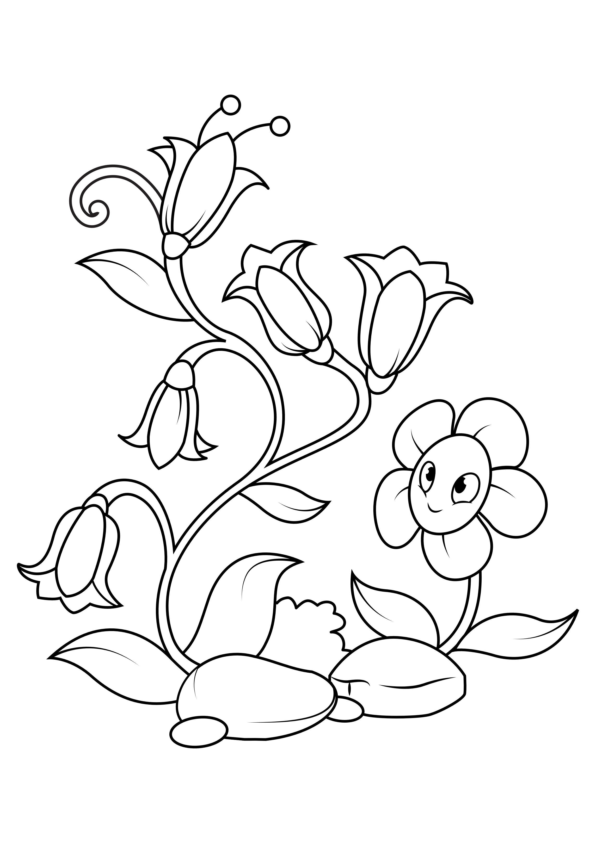 flores Página para colorir flores