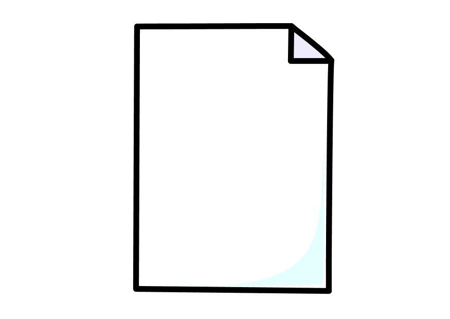 folha de papel Página para colorir folha de papel