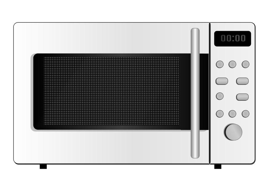 forno de microondas Página para colorir forno de microondas