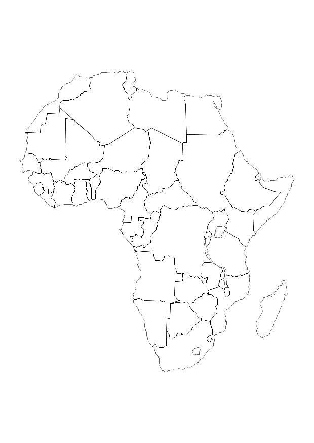Página para colorir Africa