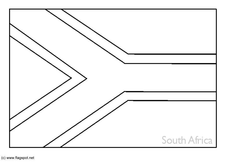 Página para colorir Africa do sul
