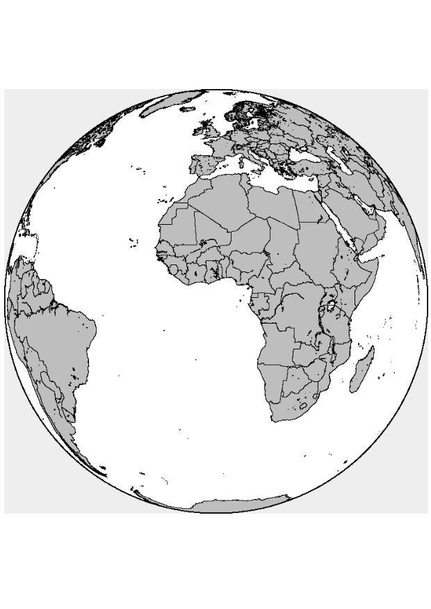 Africa - europa Página para colorir Africa - europa