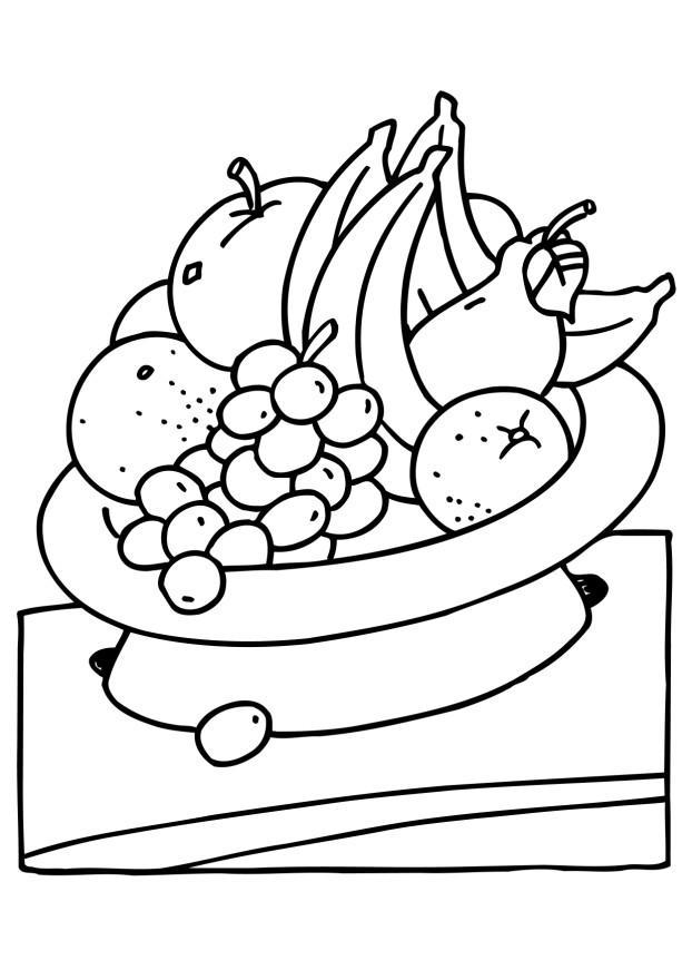 frutas Página para colorir frutas