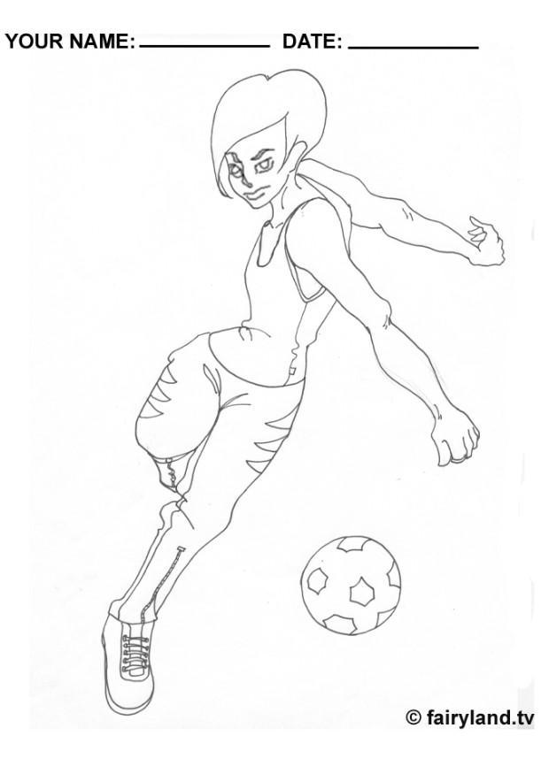 futebol Página para colorir futebol