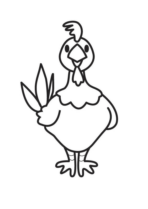 galinha Página para colorir galinha