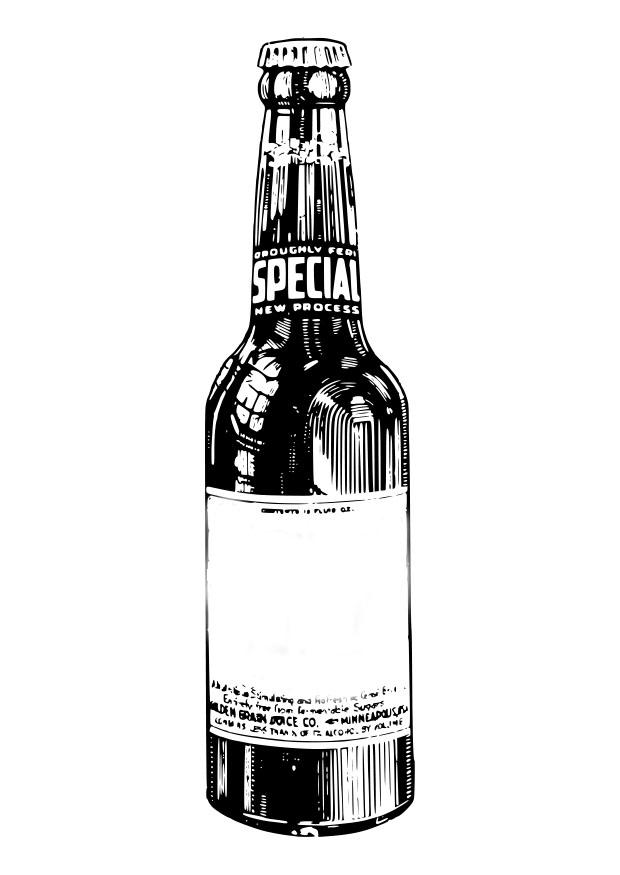garrafa de cerveja Página para colorir garrafa de cerveja