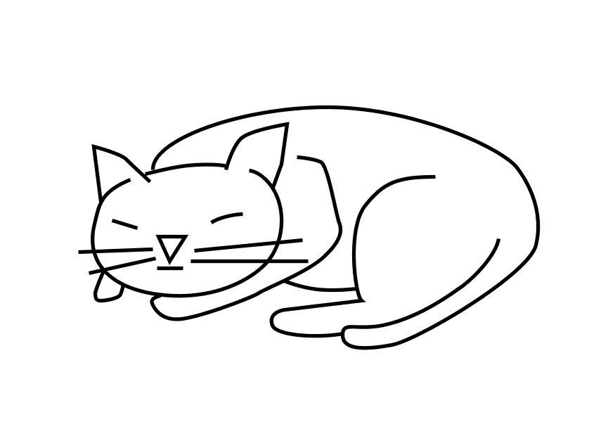 gato Página para colorir gato
