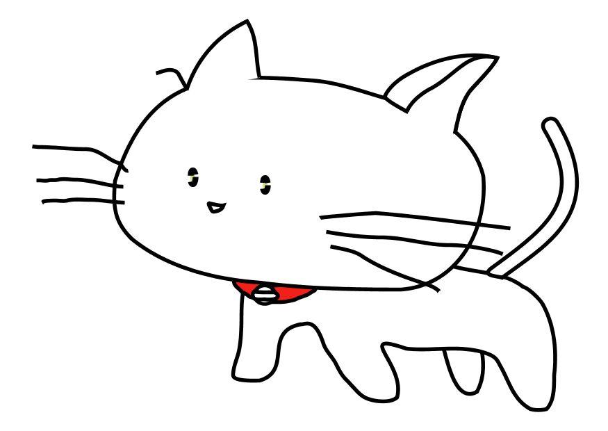gato Página para colorir gato