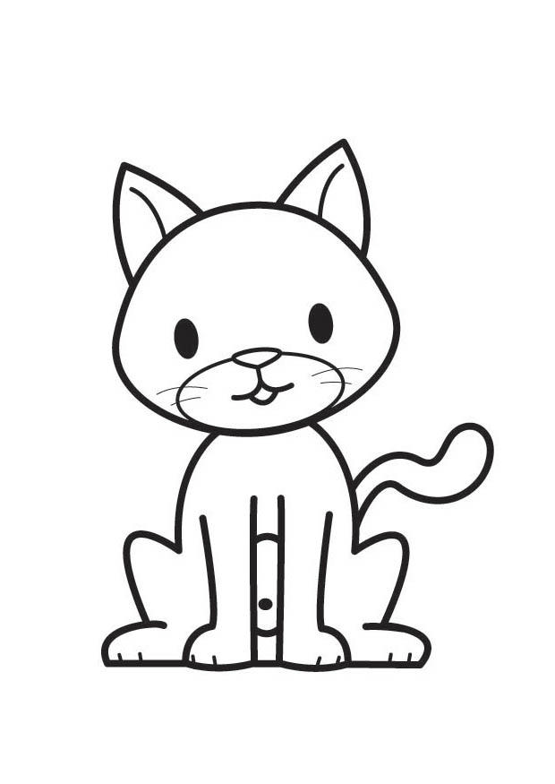 gato Página para colorir gato