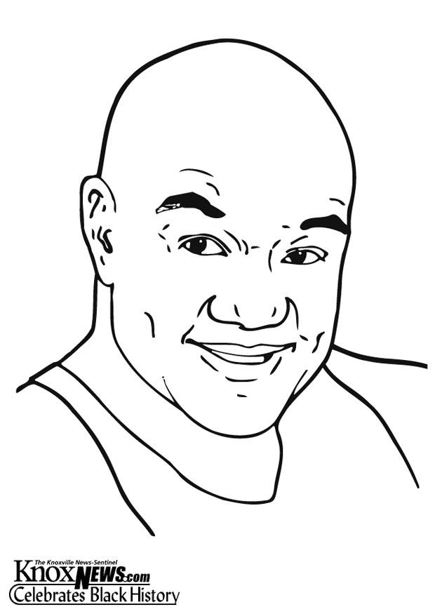 george foreman Página para colorir george foreman