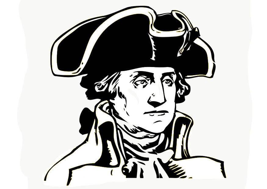 george washington Página para colorir george washington