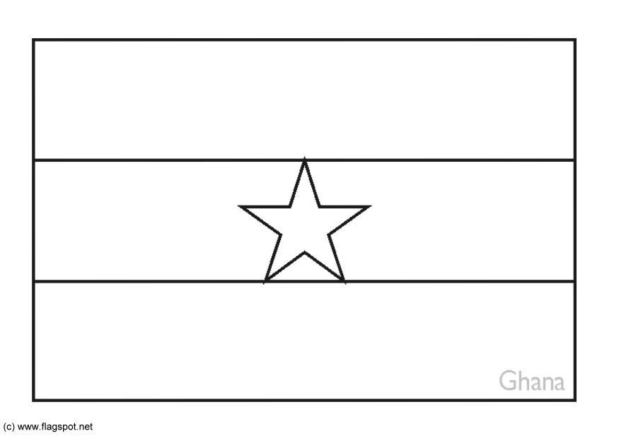ghana Página para colorir ghana