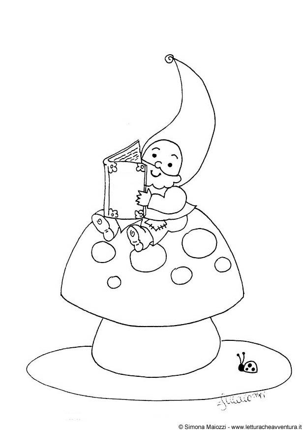 gnomo Página para colorir gnomo