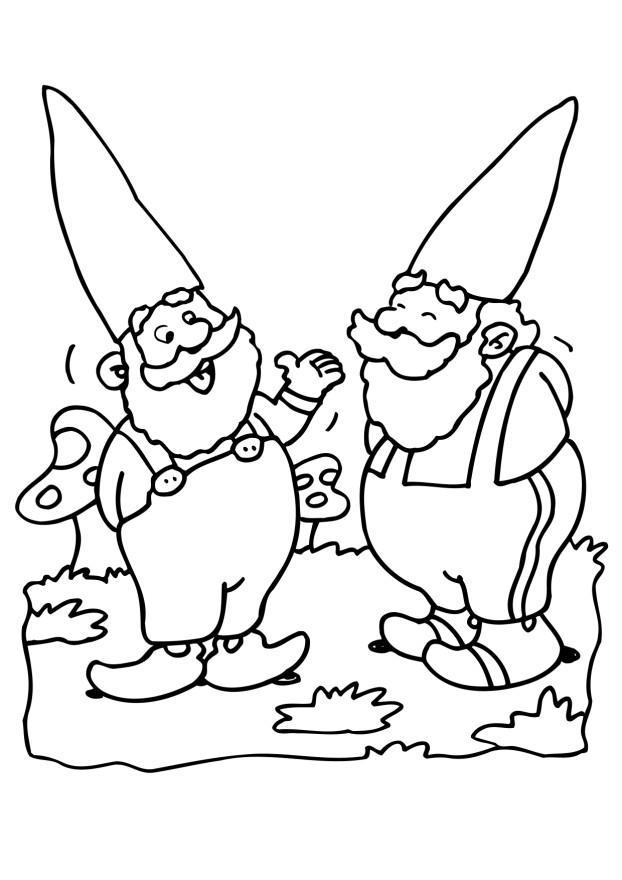 gnomos Página para colorir gnomos