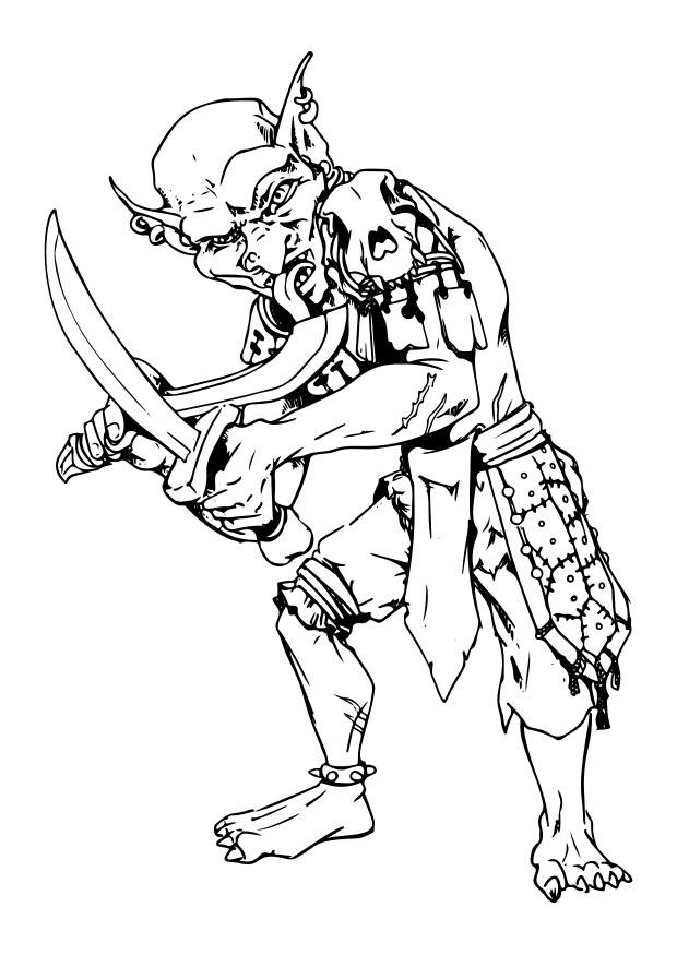 goblin - terrA¡queos Página para colorir goblin - terrA¡queos