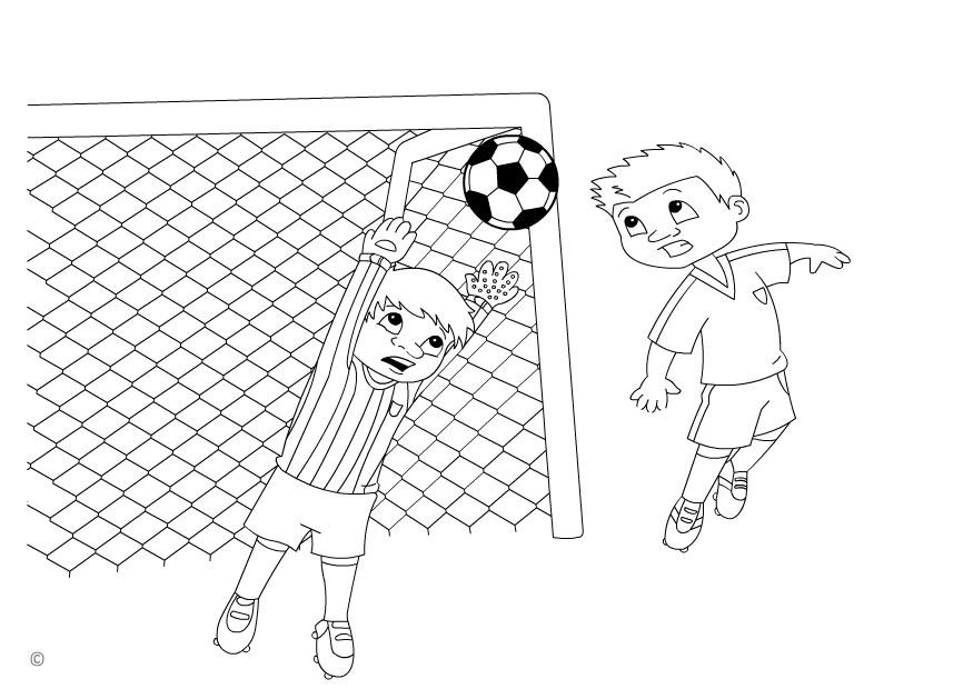 Página para colorir gol
