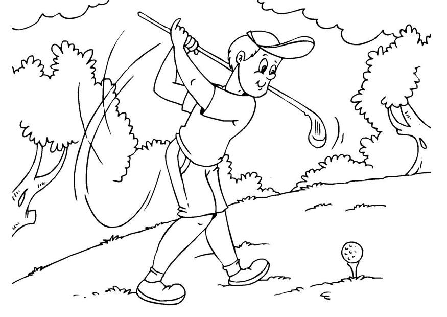 golf Página para colorir golf
