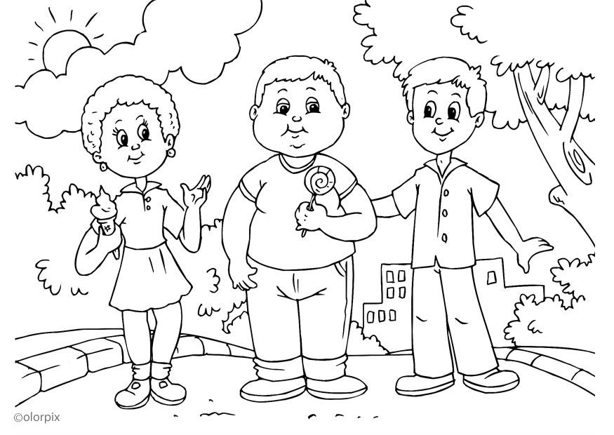gordinho Página para colorir gordinho