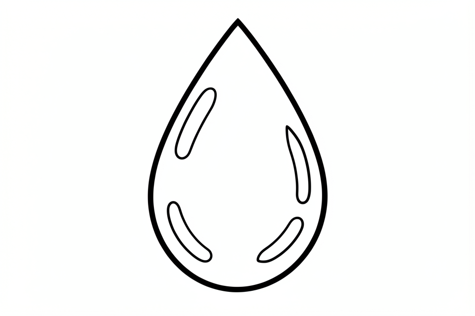 gota de A¡gua Página para colorir gota de A¡gua