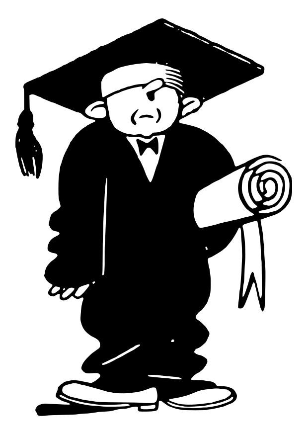 graduado Página para colorir graduado