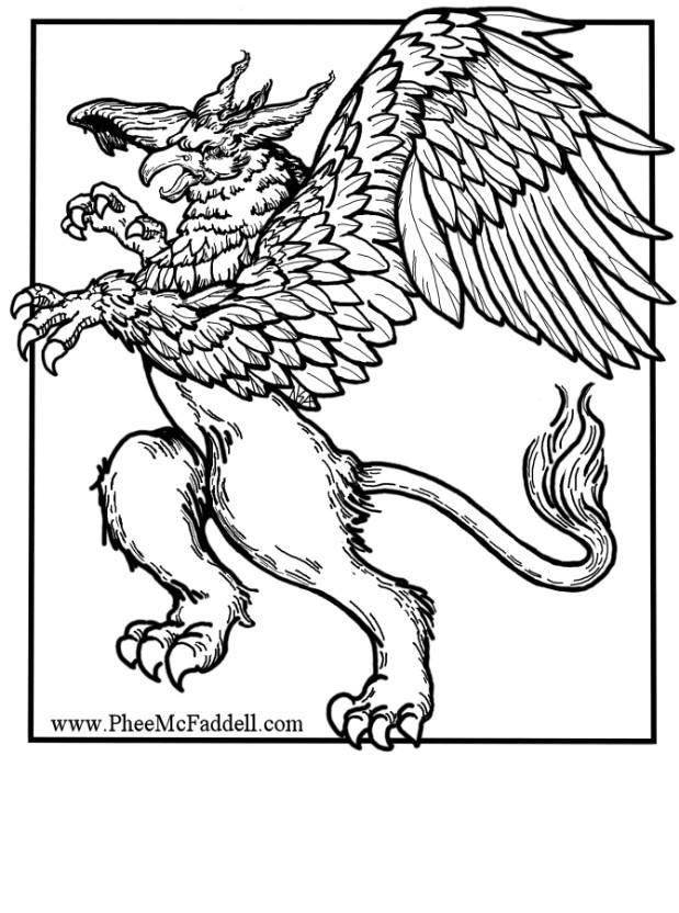 grifo Página para colorir grifo