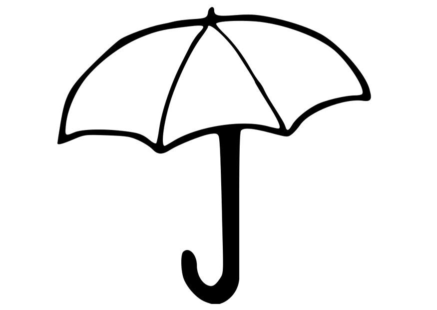guarda-chuva Página para colorir guarda-chuva