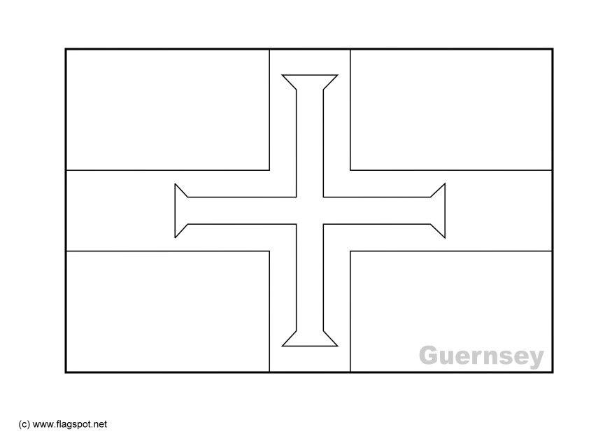 Página para colorir guernsey