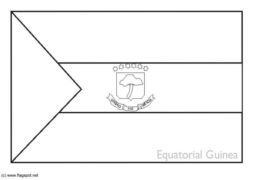 guinea equatorial Página para colorir guinea equatorial
