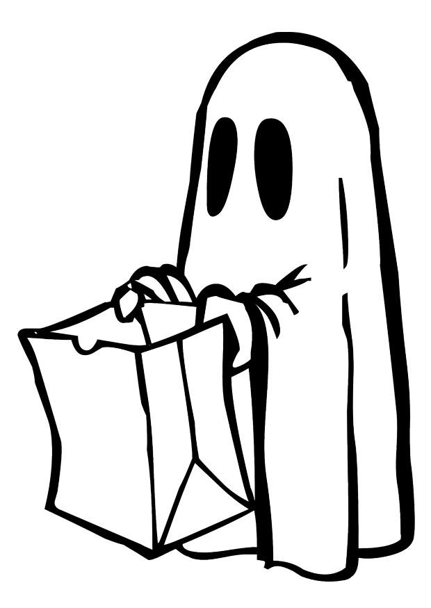 Página para colorir halloween