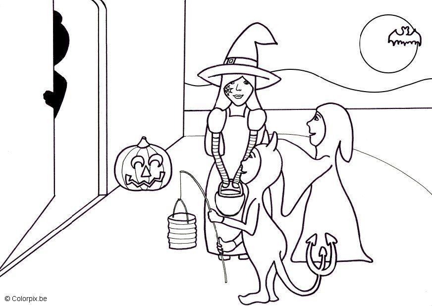 halloween Página para colorir halloween