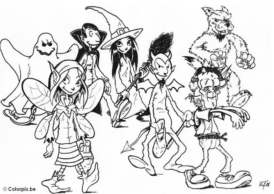 halloween - doce ou travessura Página para colorir halloween - doce ou travessura