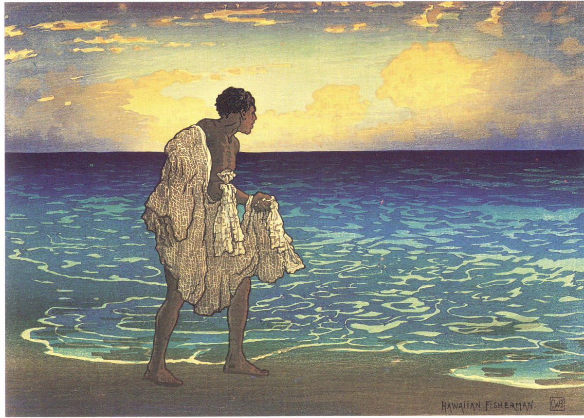hawaiian fisherman imagem hawaiian fisherman