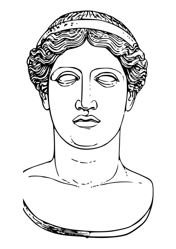 hera Página para colorir hera
